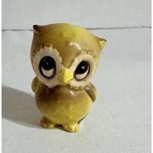 Vintage Josef Originals Ceramic Owl Figurine Collectible Miniature Decor 1960’s